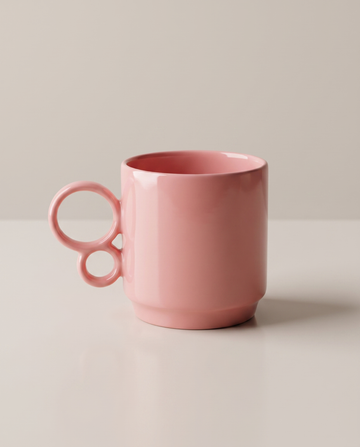 Kubek DUO Pink - ceramiczny kubek