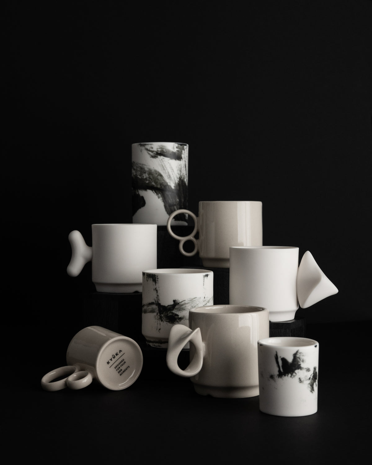 Kubeczek do espresso DaDa – ręcznie malowana porcelana Parian