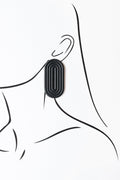 Anni Echo Black – kolczyki z porcelany Parian