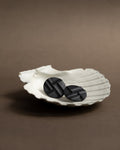 Mondrian Black – kolczyki z porcelany Parian