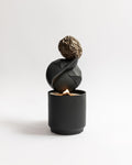 Origami Black - świeca z czarnej porcelany