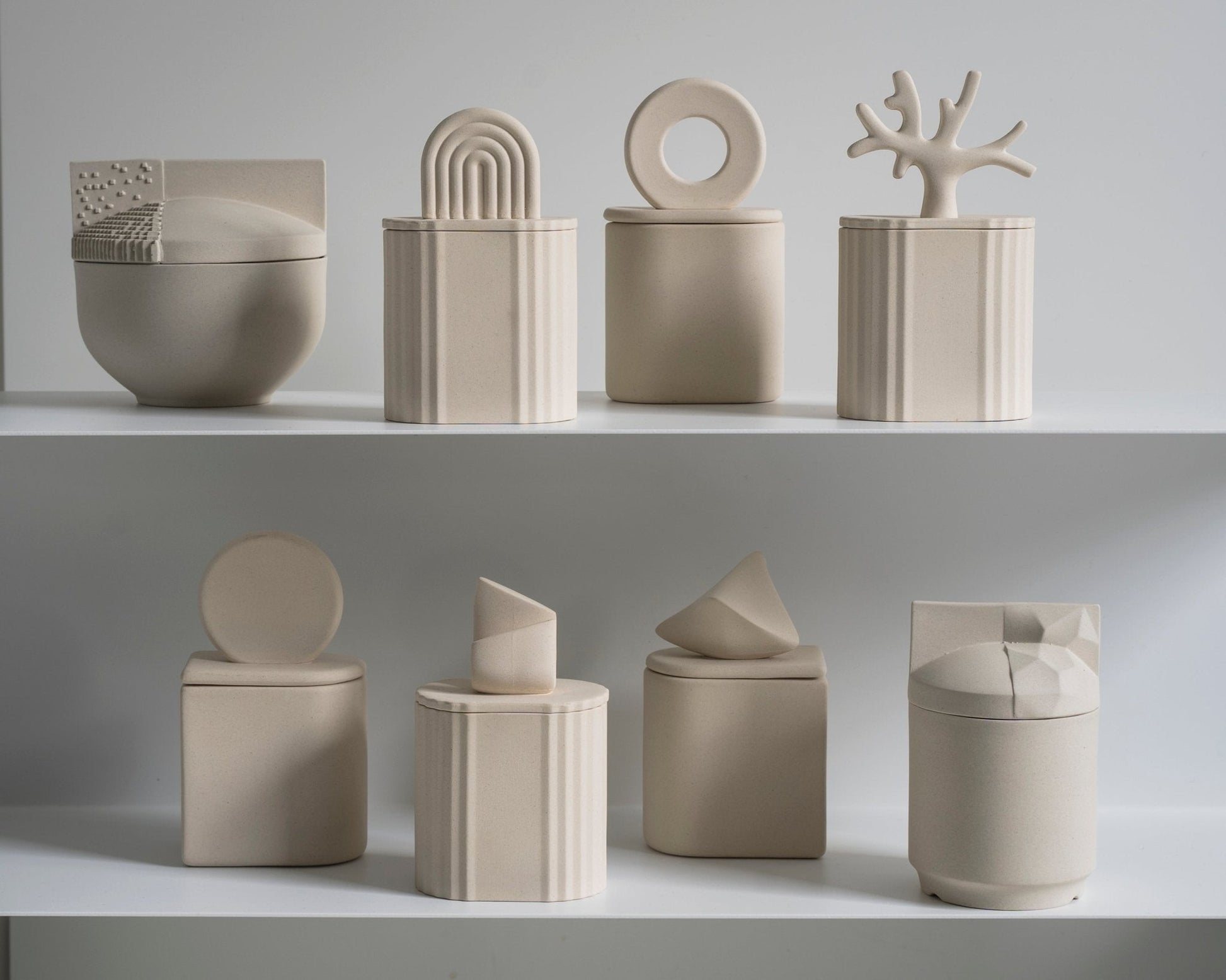 Outlet Arco Iris Nude - świeca w ceramice