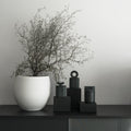 Origami Black - świeca z czarnej porcelany
