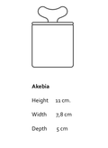 Akebia – świeca sojowa z porcelany Parian