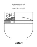 Basalt - pojemnik z porcelany Parian