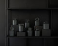 Eclipse Black – minimalistyczna świeca z czarnej porcelany