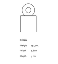 Eclipse – minimalistyczna świeca z porcelany Parian