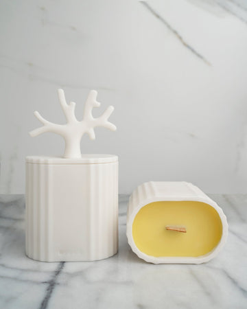 Świeca sojowa Ki – świeca z porcelany Parian