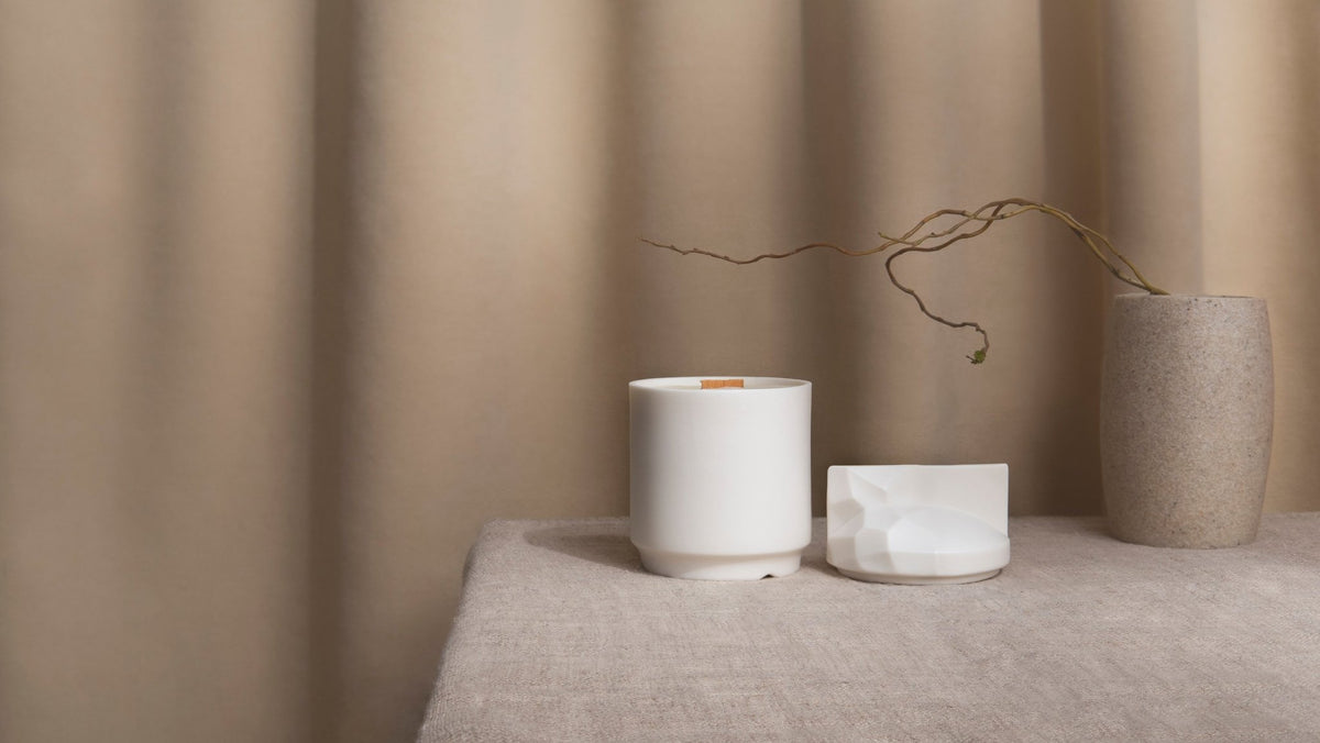 Świeca sojowa Origami – porcelana Parian