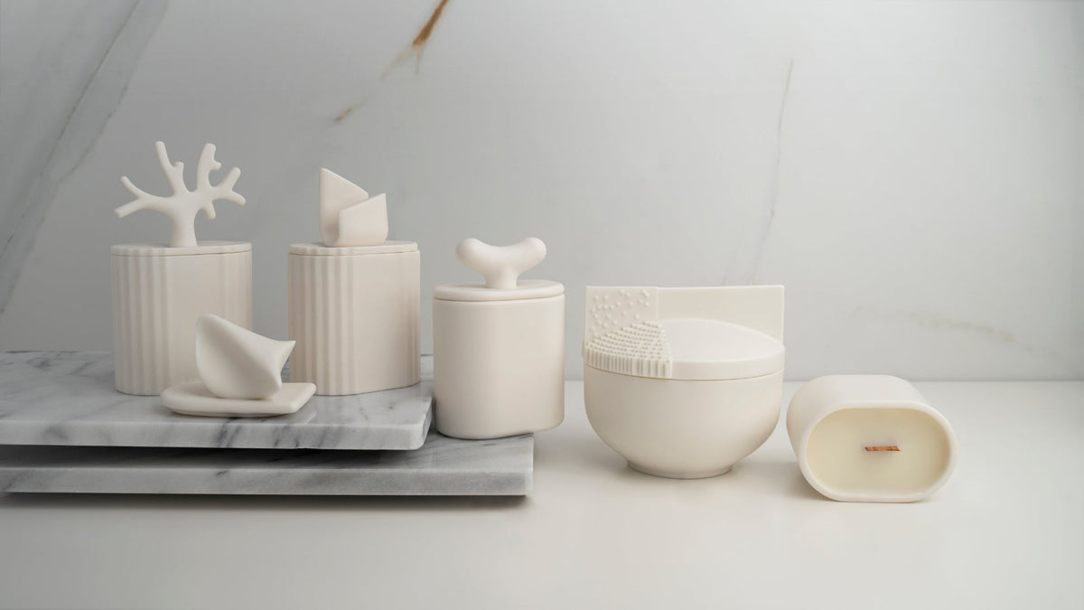 Świeca sojowa Serenity – porcelana Parian