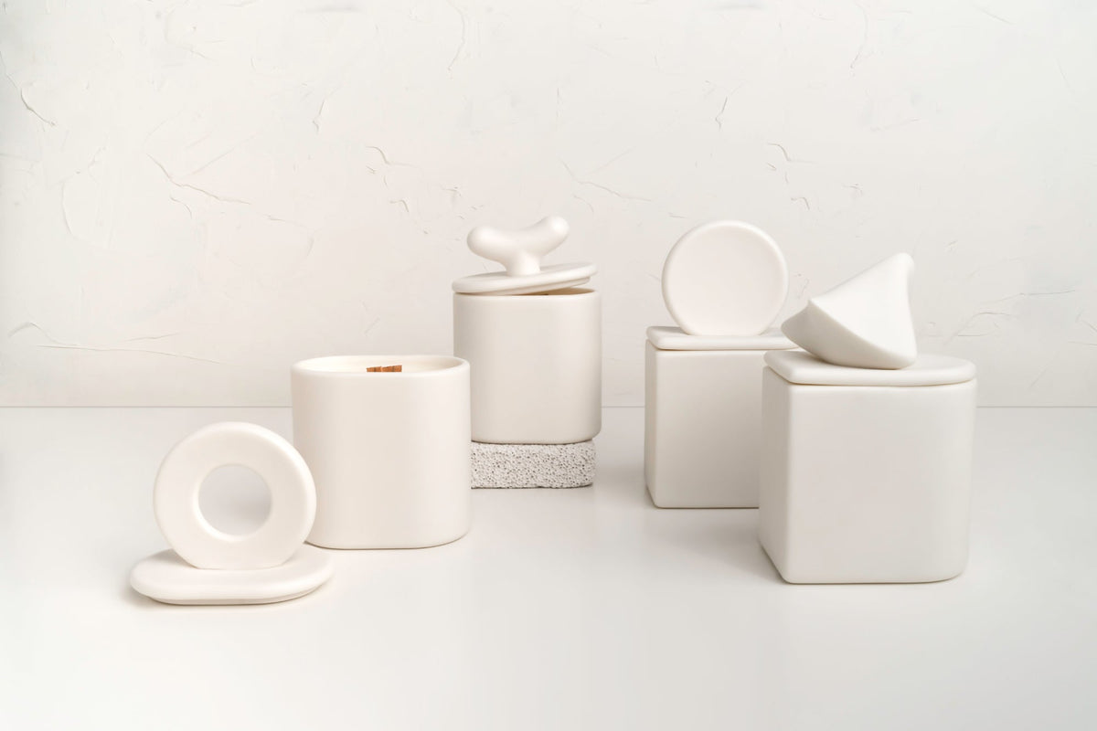 Świeca sojowa Serenity – porcelana Parian
