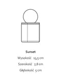 Sunset Graphite Black - pojemnik z czarnej porcelany