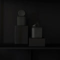 Sunset Graphite Black - pojemnik z czarnej porcelany