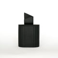 Uneven Graphite Black - świeca z czarnej porcelany