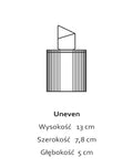Uneven Graphite Black - świeca z czarnej porcelany