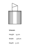 Uneven - świeca z porcelany Parian