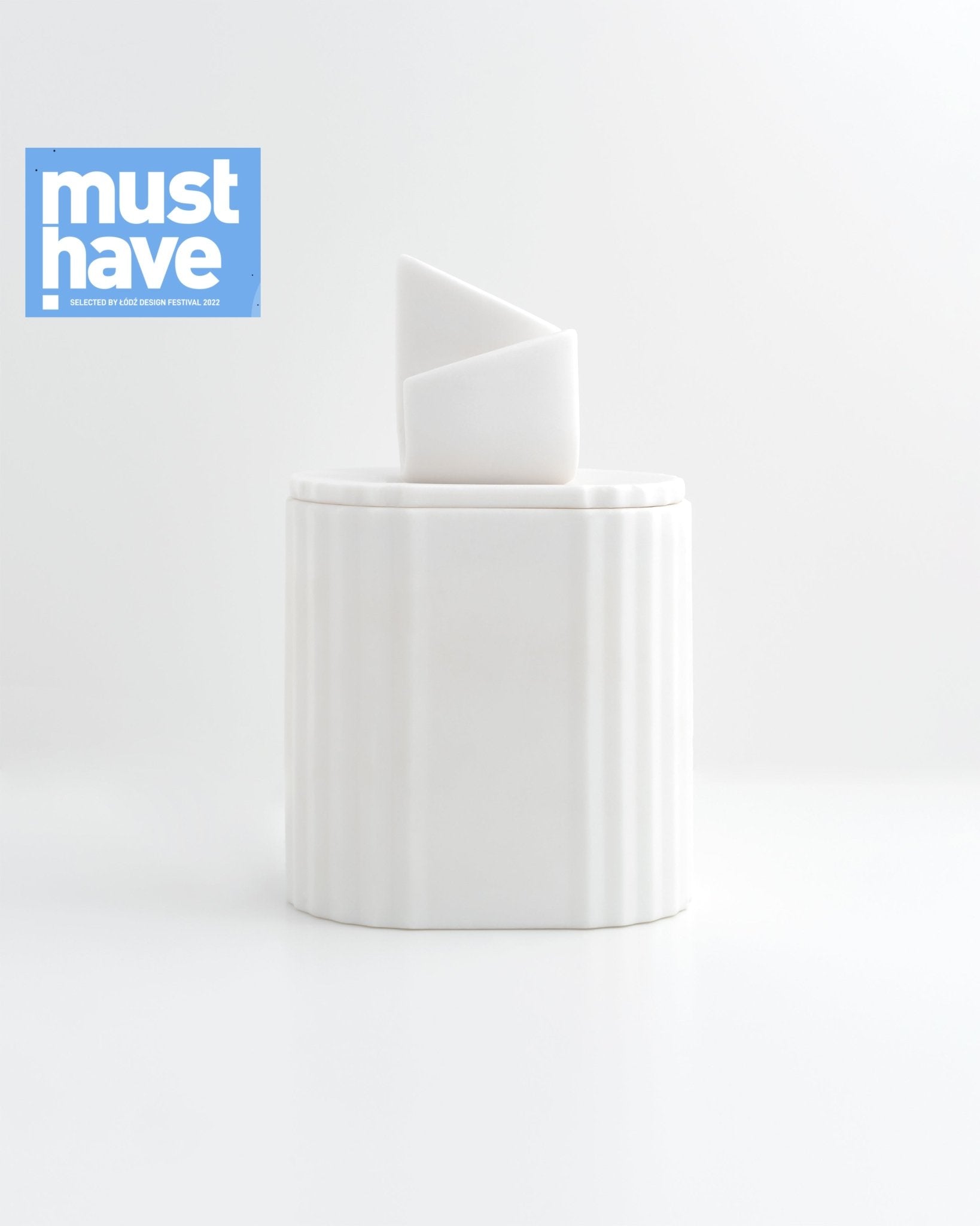 Uneven - świeca z porcelany Parian